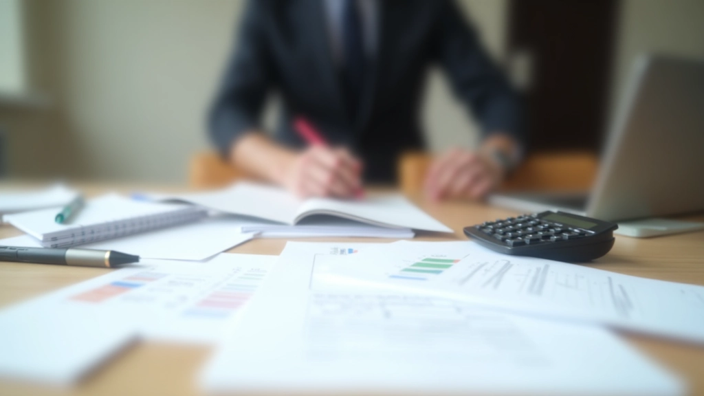 Budgetplanung mit Notizen und Taschenrechner
